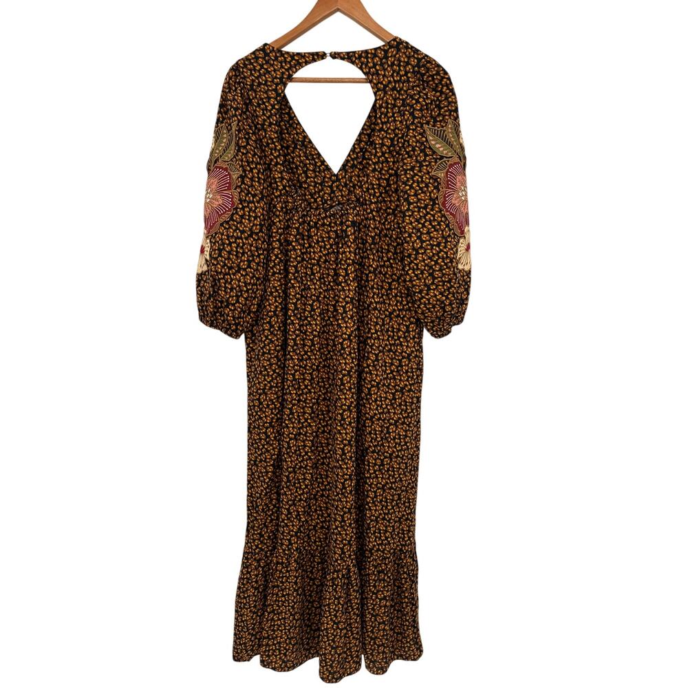 Farm Rio Anthropologie Embroidered Maxi Dress  // S - Picture 11 of 16